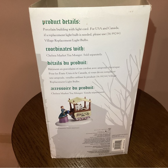 Dept 56 Dickens Village Joseph Edward Tea Shoppe - Picture 11 of 13